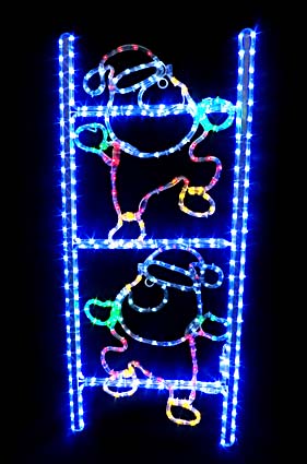 クリスマス イルミネーション販売センター/WG-4336 LEDチューブライトサンタプレイン